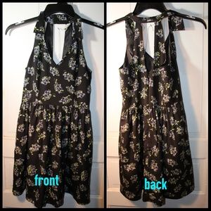 Black and floral dress